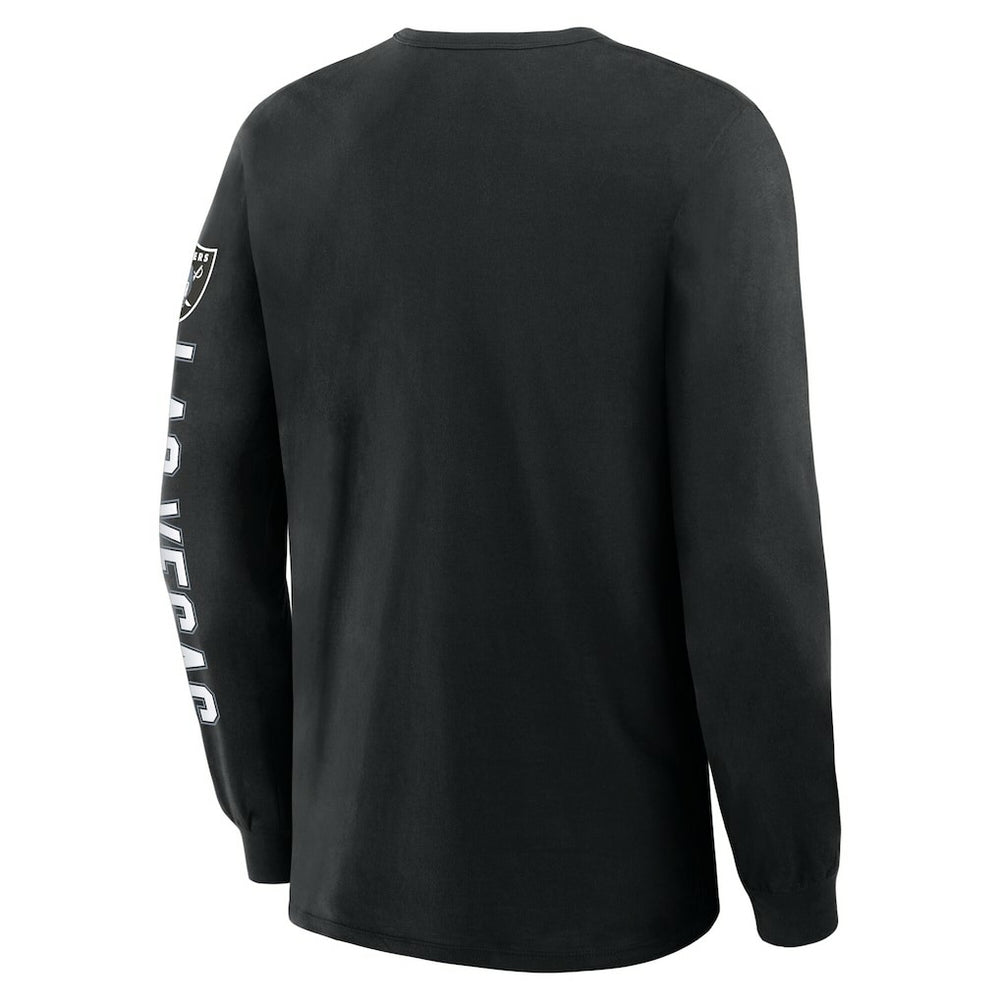 Las Vegas Raiders Hometown Sweep Legacy Long Sleeve T-Shirt - Black T-shirts