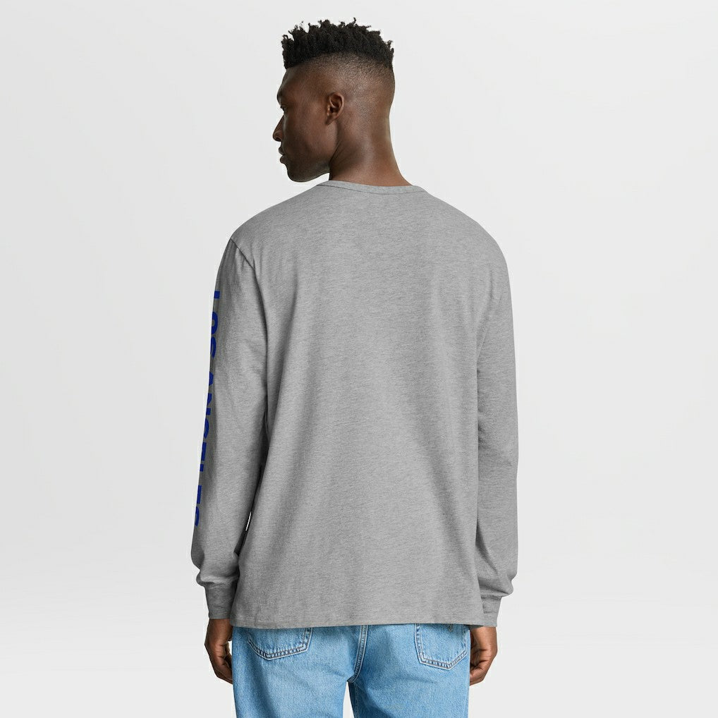 Los Angeles Rams Hometown Sweep Legacy Long Sleeve T-Shirt - Heather Gray T-shirts