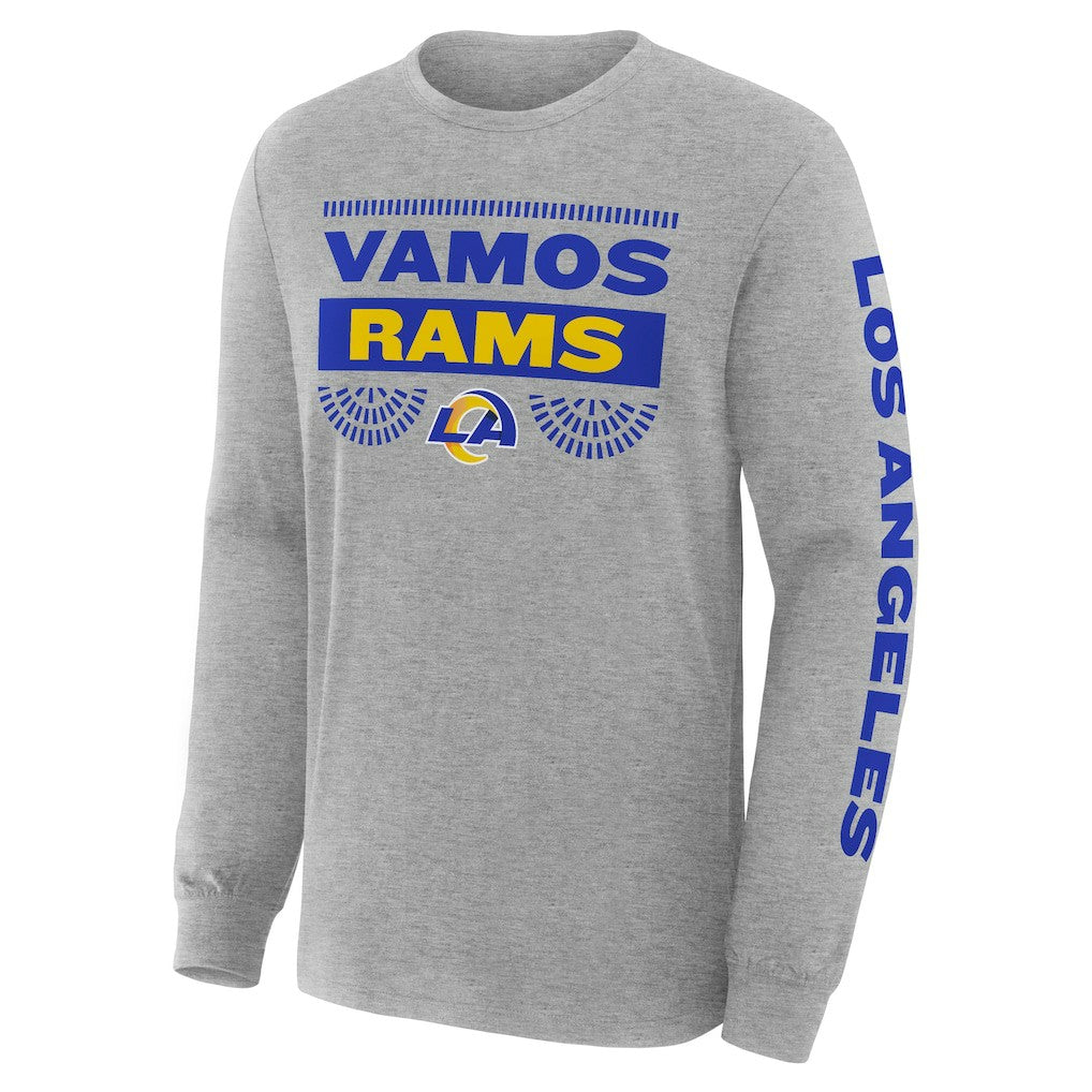 Los Angeles Rams Hometown Sweep Legacy Long Sleeve T-Shirt - Heather Gray T-shirts