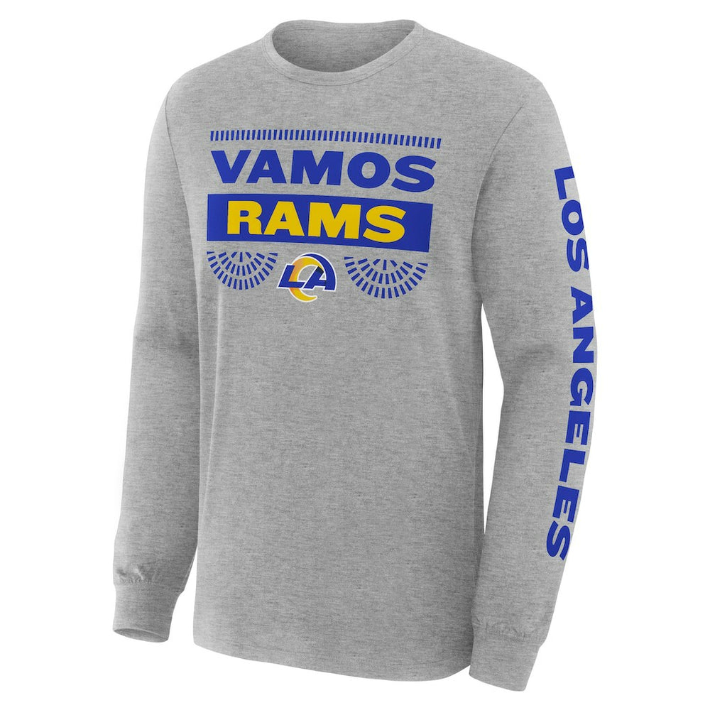 Los Angeles Rams Hometown Sweep Legacy Long Sleeve T-Shirt - Heather Gray T-shirts