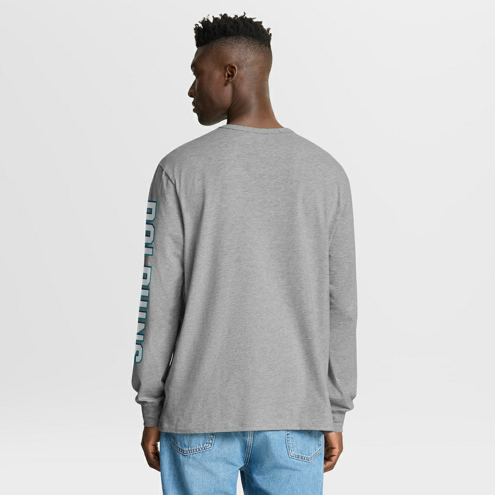 Miami Dolphins Hometown Sweep Legacy Long Sleeve T-Shirt - Heather Gray T-shirts