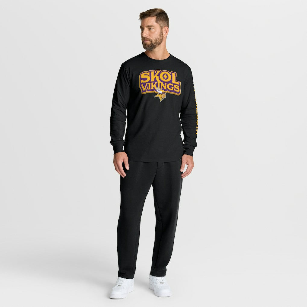 Minnesota Vikings Hometown Sweep Legacy Long Sleeve T-Shirt - Black T-shirts
