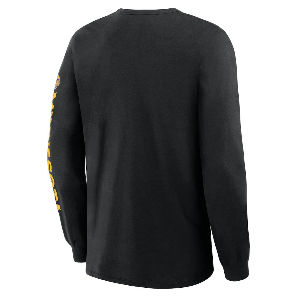 Minnesota Vikings Hometown Sweep Legacy Long Sleeve T-Shirt - Black T-shirts
