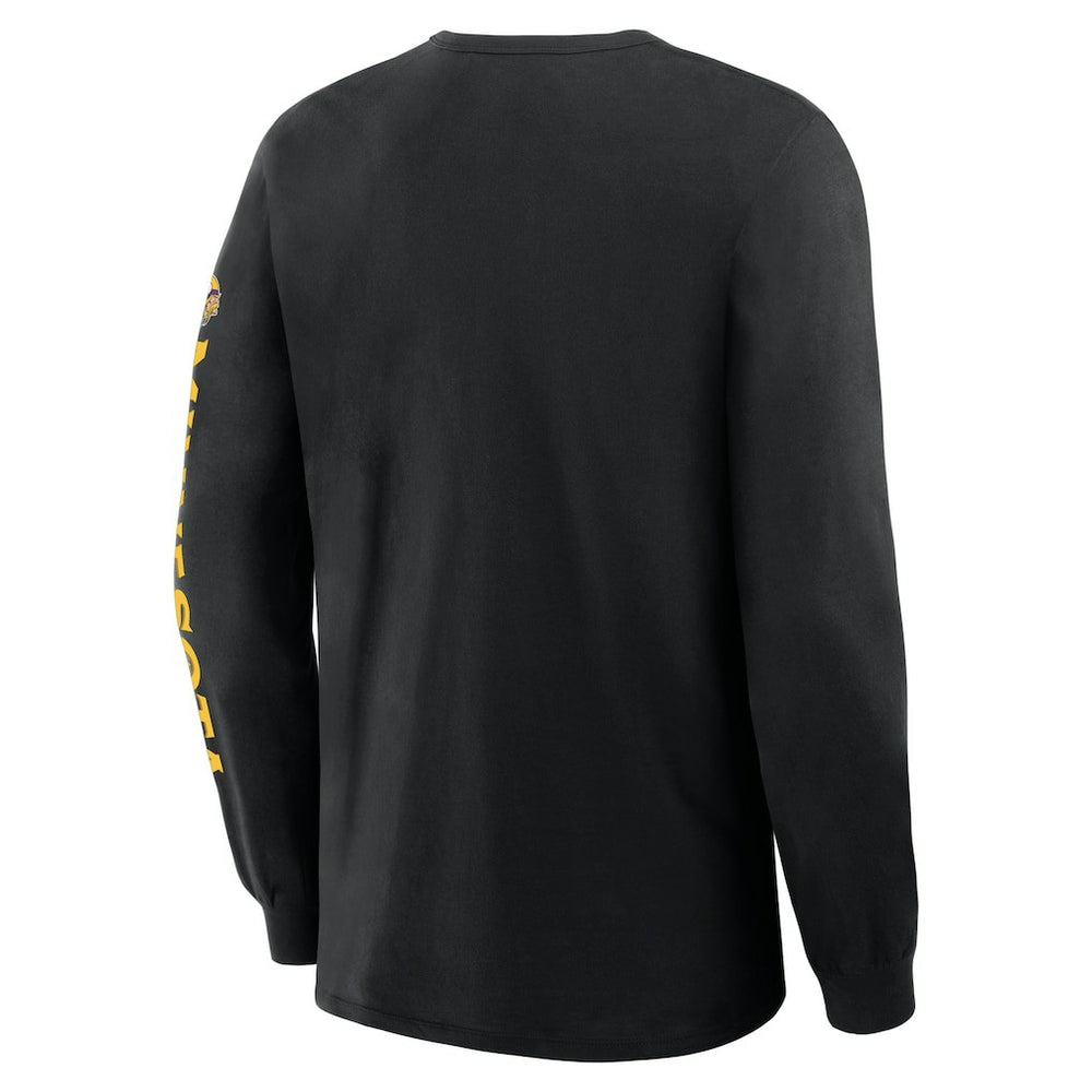 Minnesota Vikings Hometown Sweep Legacy Long Sleeve T-Shirt - Black T-shirts