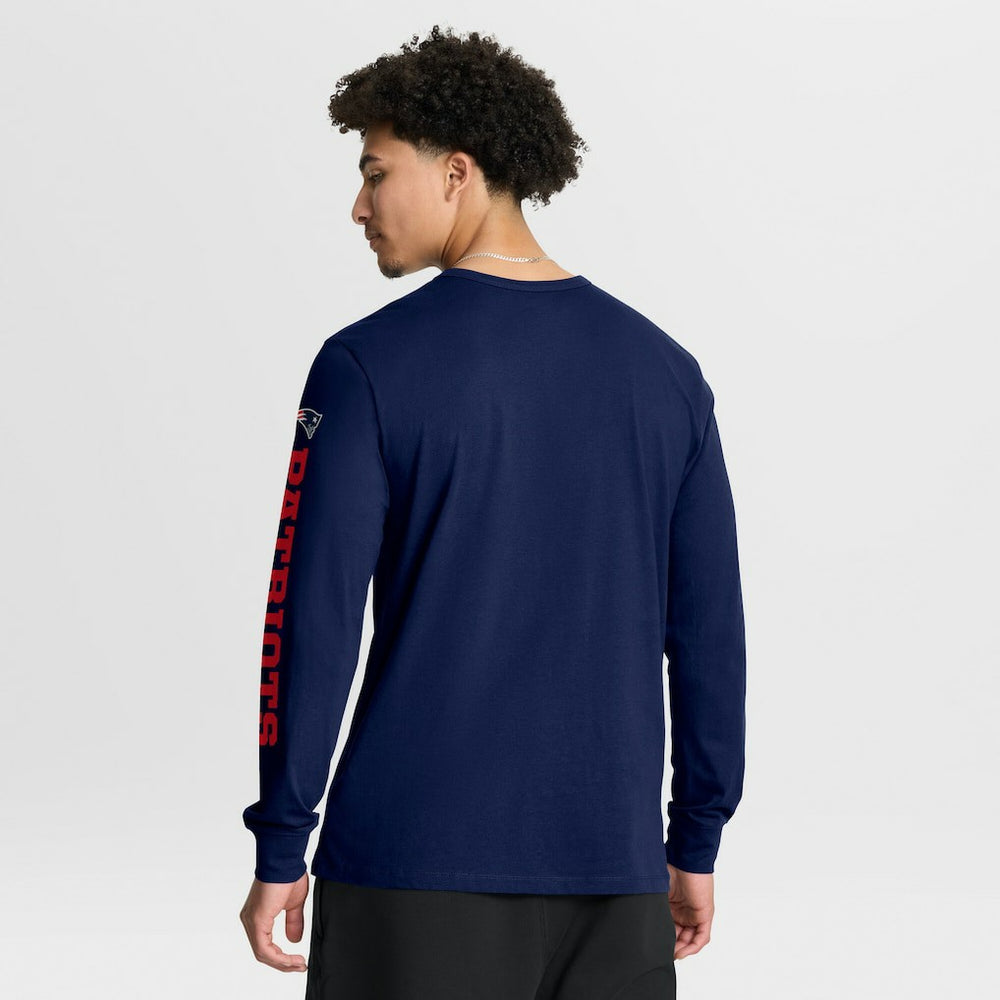 New England Patriots Hometown Sweep Legacy Long Sleeve T-Shirt - Navy T-shirts