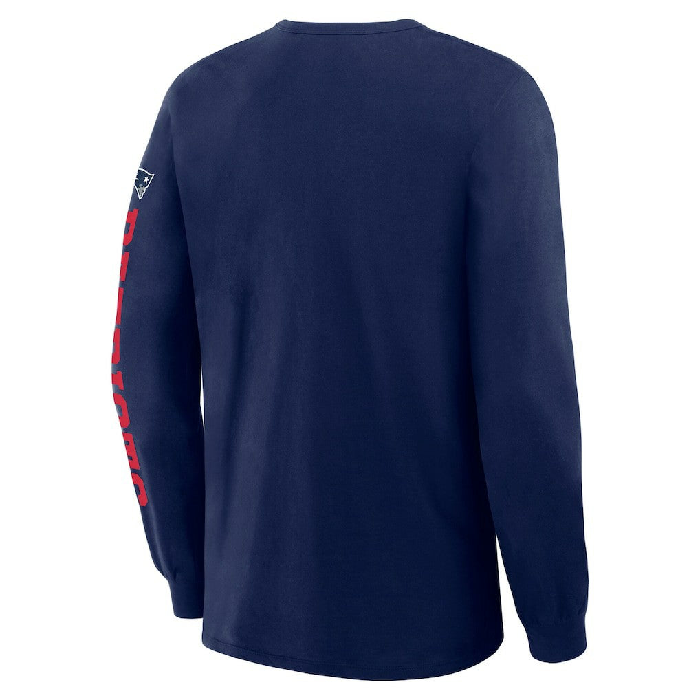 New England Patriots Hometown Sweep Legacy Long Sleeve T-Shirt - Navy T-shirts