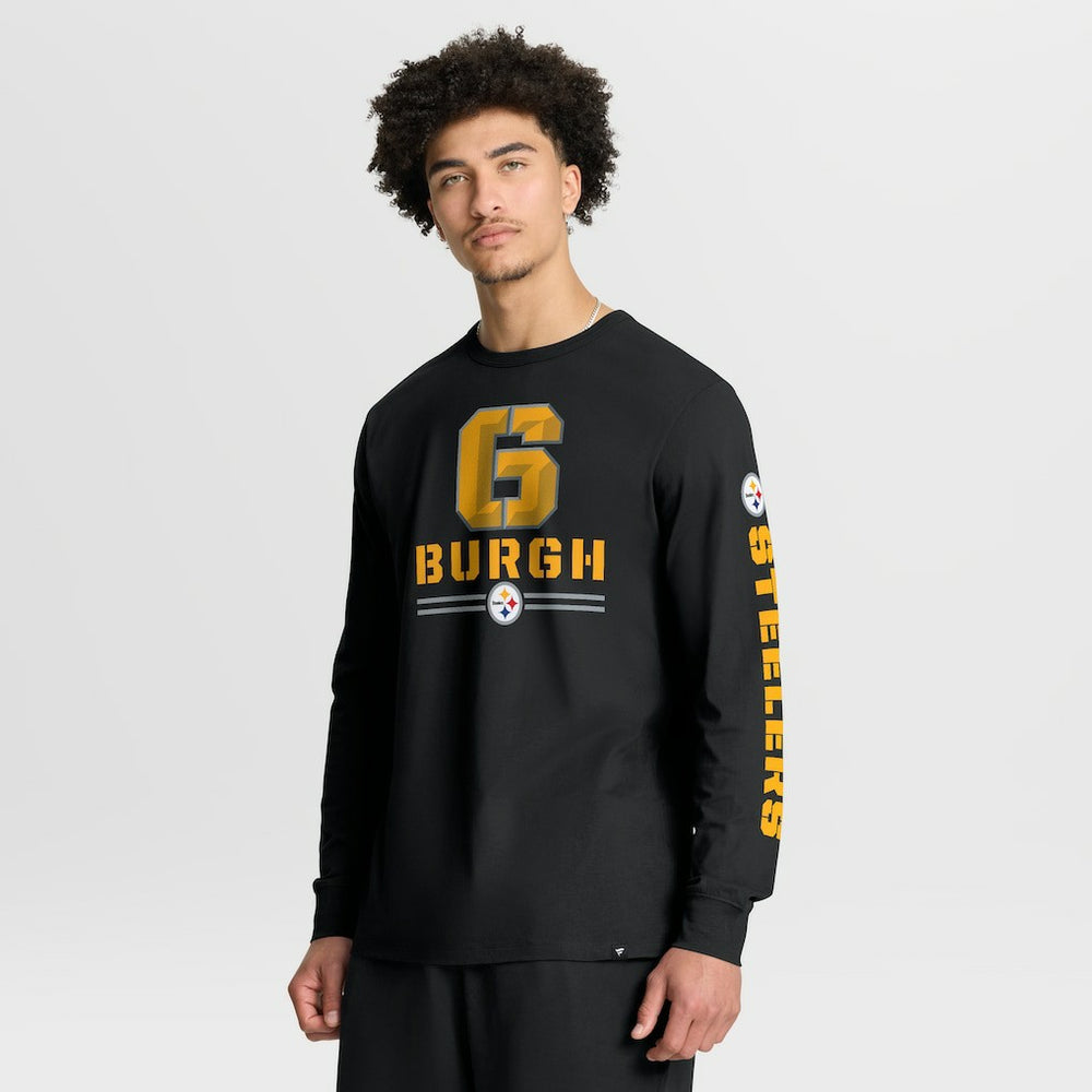 Pittsburgh Steelers Hometown Sweep Legacy Long Sleeve T-Shirt - Black T-shirts