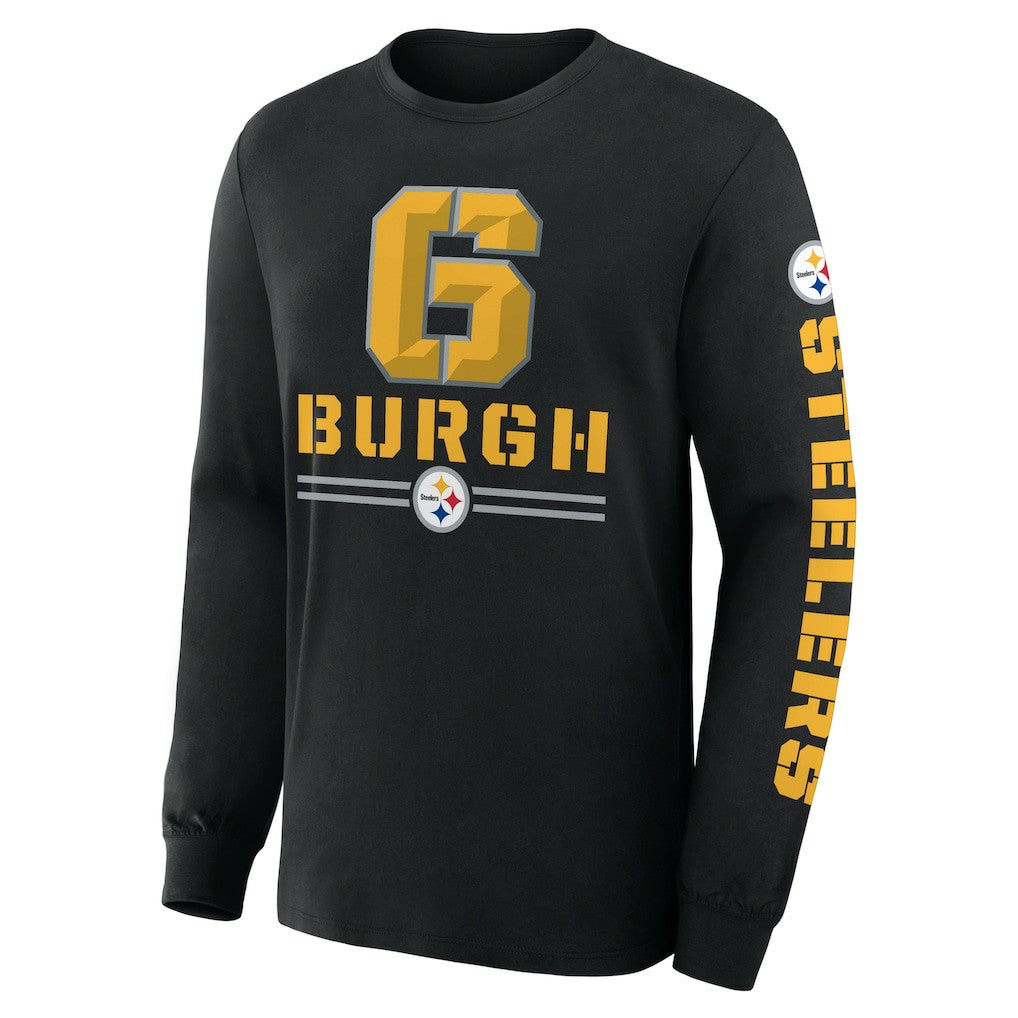 Pittsburgh Steelers Hometown Sweep Legacy Long Sleeve T-Shirt - Black T-shirts