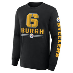Pittsburgh Steelers Hometown Sweep Legacy Long Sleeve T-Shirt - Black T-shirts