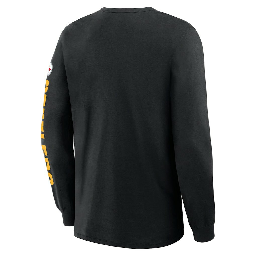Pittsburgh Steelers Hometown Sweep Legacy Long Sleeve T-Shirt - Black T-shirts