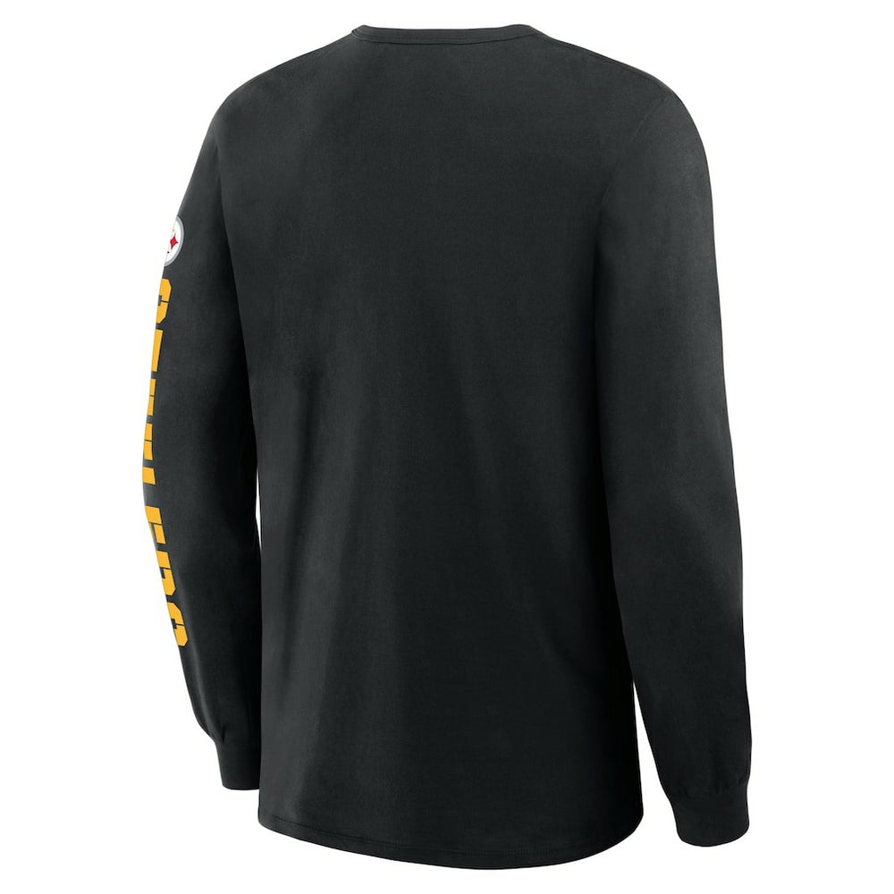 Pittsburgh Steelers Hometown Sweep Legacy Long Sleeve T-Shirt - Black T-shirts