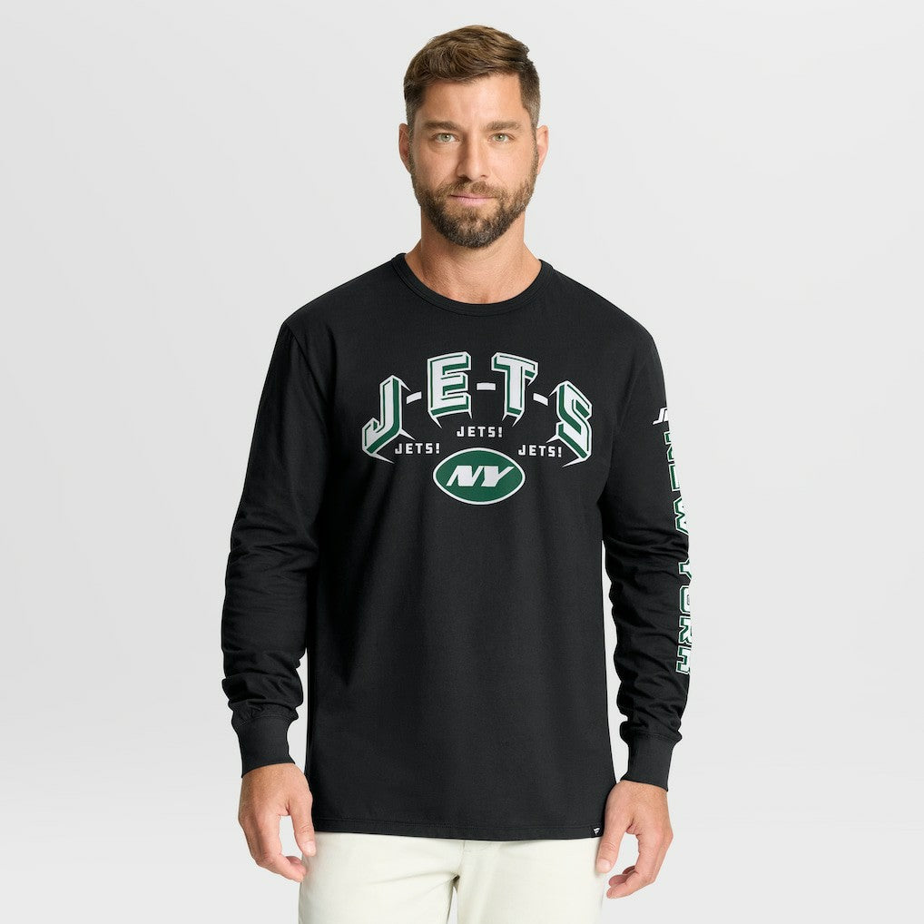 New York Jets Hometown Sweep Legacy Long Sleeve T-Shirt - Black T-shirts