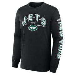 New York Jets Hometown Sweep Legacy Long Sleeve T-Shirt - Black T-shirts