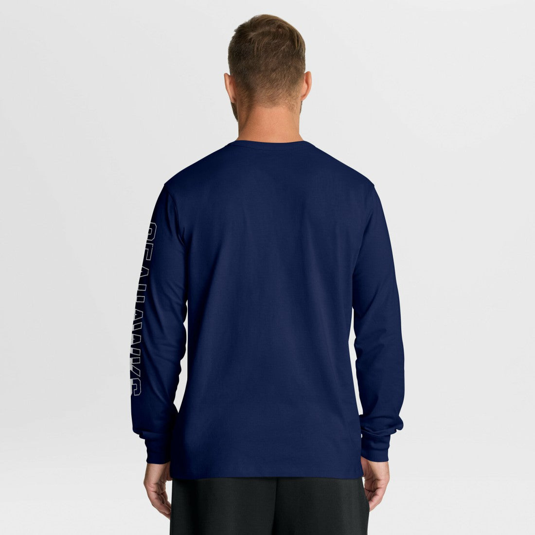 Seattle Seahawks Hometown Sweep Legacy Long Sleeve T-Shirt - College Navy T-shirts