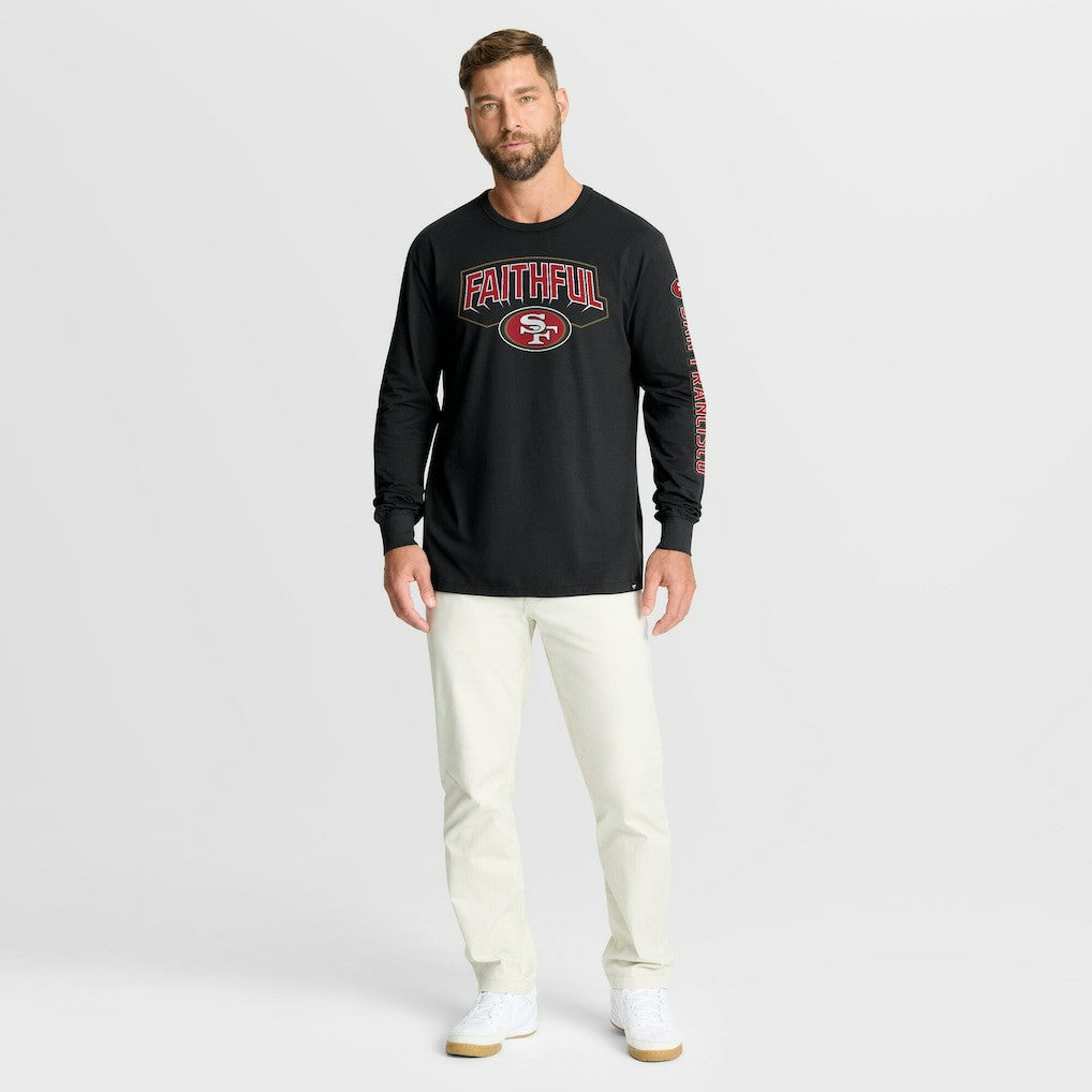 San Francisco 49ers Hometown Sweep Legacy Long Sleeve T-Shirt - Black T-shirts