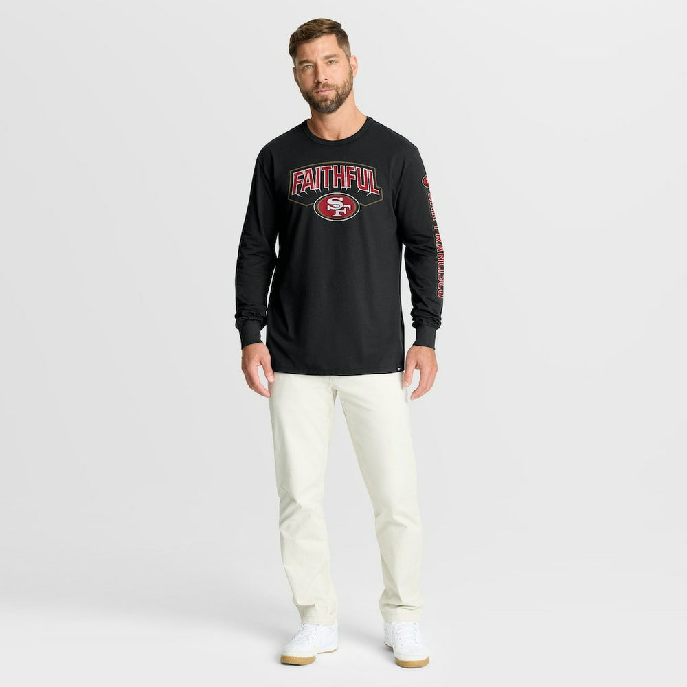 San Francisco 49ers Hometown Sweep Legacy Long Sleeve T-Shirt - Black T-shirts