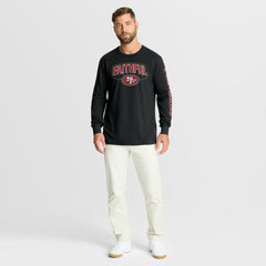 San Francisco 49ers Hometown Sweep Legacy Long Sleeve T-Shirt - Black T-shirts