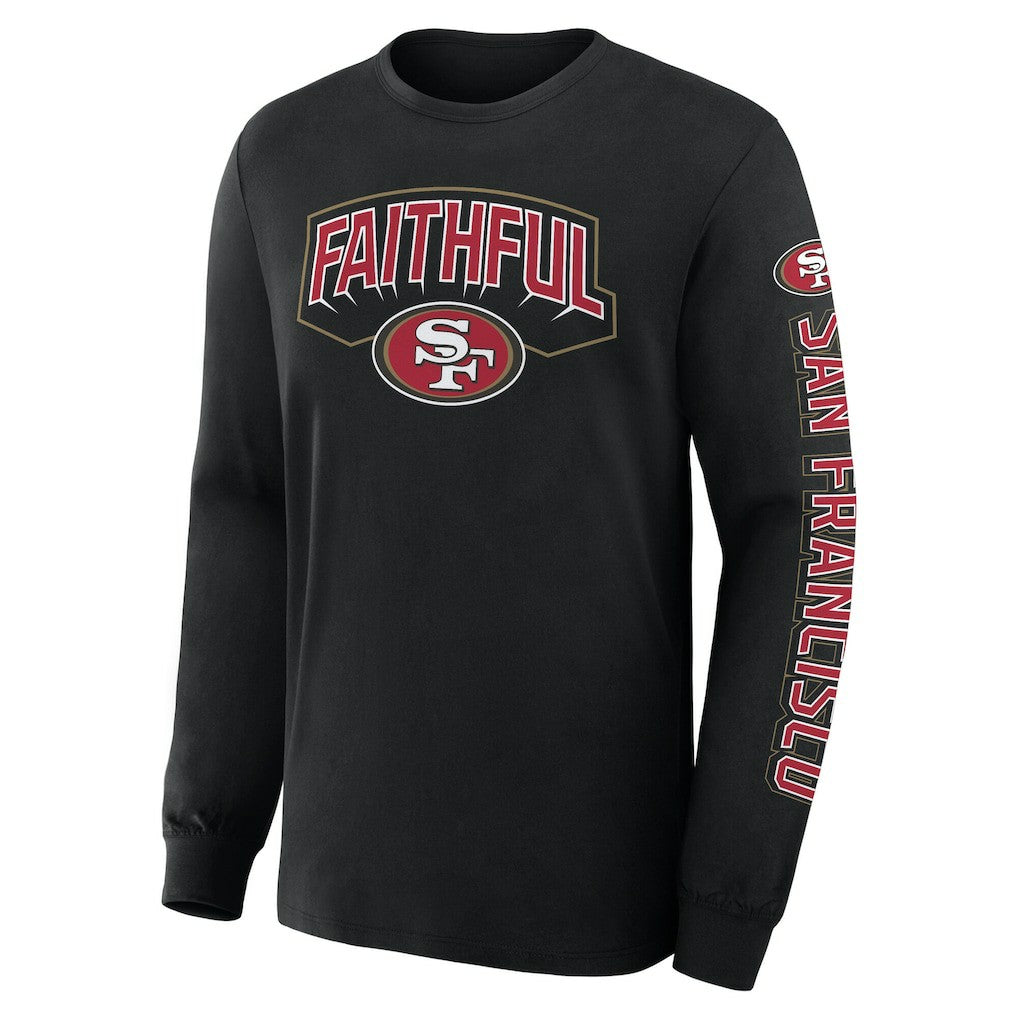 San Francisco 49ers Hometown Sweep Legacy Long Sleeve T-Shirt - Black T-shirts