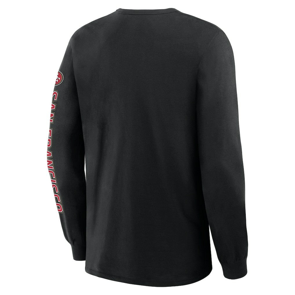San Francisco 49ers Hometown Sweep Legacy Long Sleeve T-Shirt - Black T-shirts
