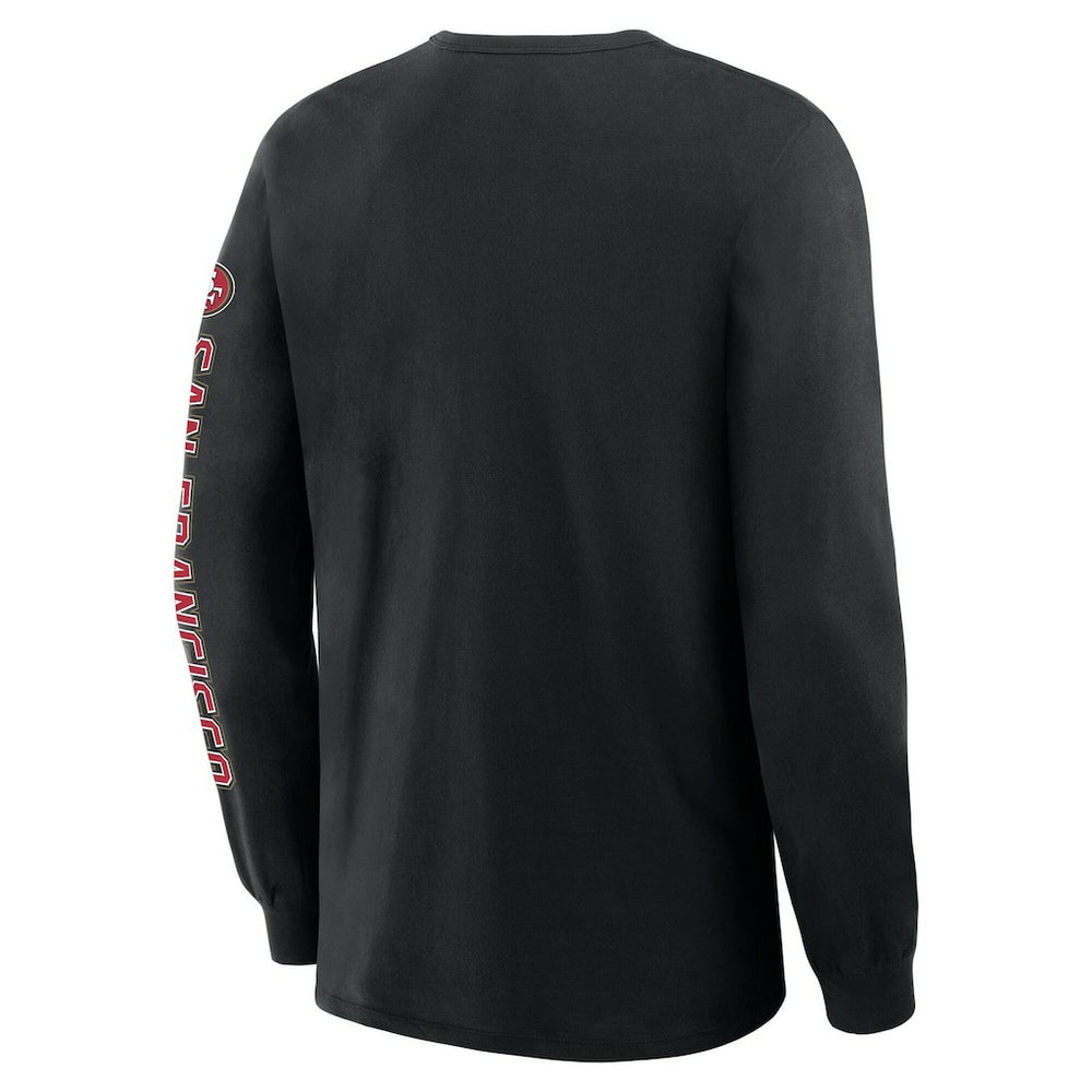 San Francisco 49ers Hometown Sweep Legacy Long Sleeve T-Shirt - Black T-shirts