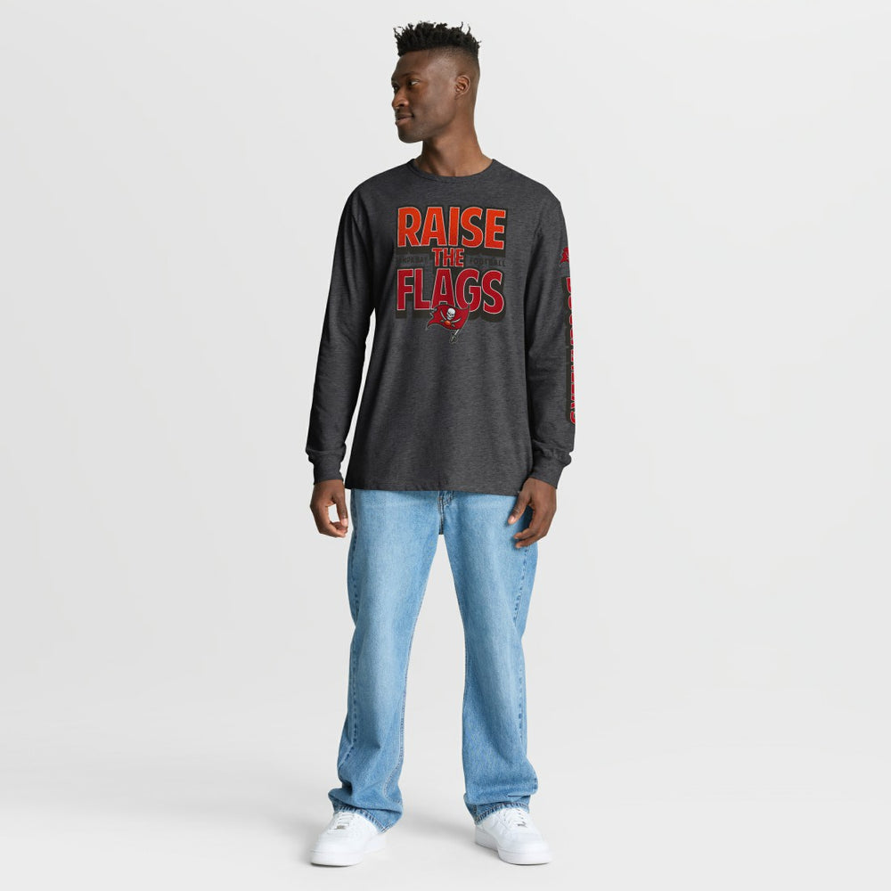 Tampa Bay Buccaneers Hometown Sweep Legacy Long Sleeve T-Shirt - Heather Charcoal T-shirts