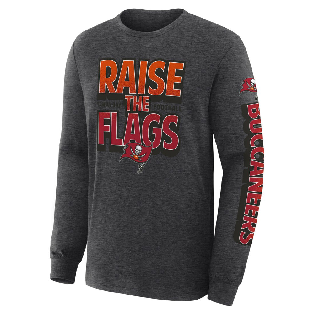 Tampa Bay Buccaneers Hometown Sweep Legacy Long Sleeve T-Shirt - Heather Charcoal T-shirts