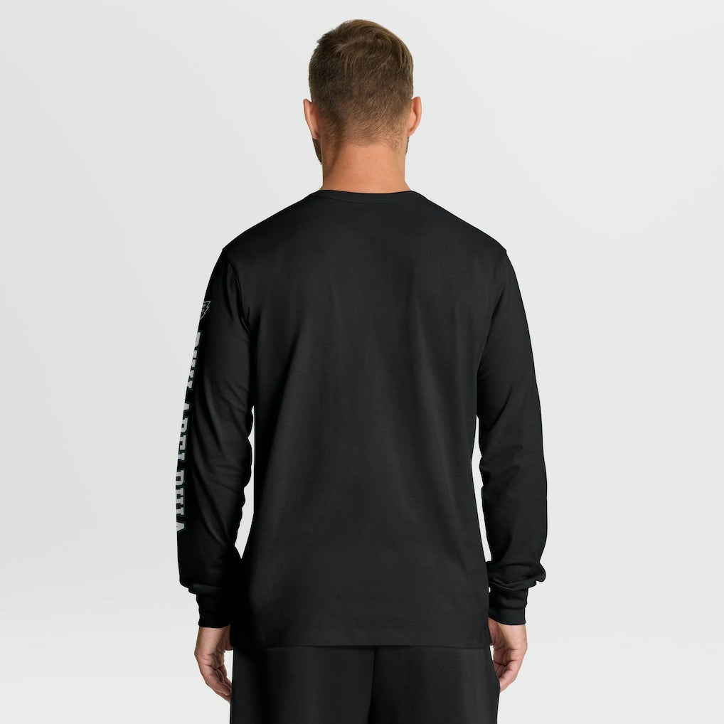 Philadelphia Eagles Hometown Sweep Legacy Long Sleeve T-Shirt - Black T-shirts