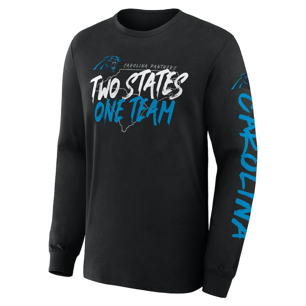 Carolina Panthers Hometown Sweep Legacy Long Sleeve T-Shirt - Black T-shirts