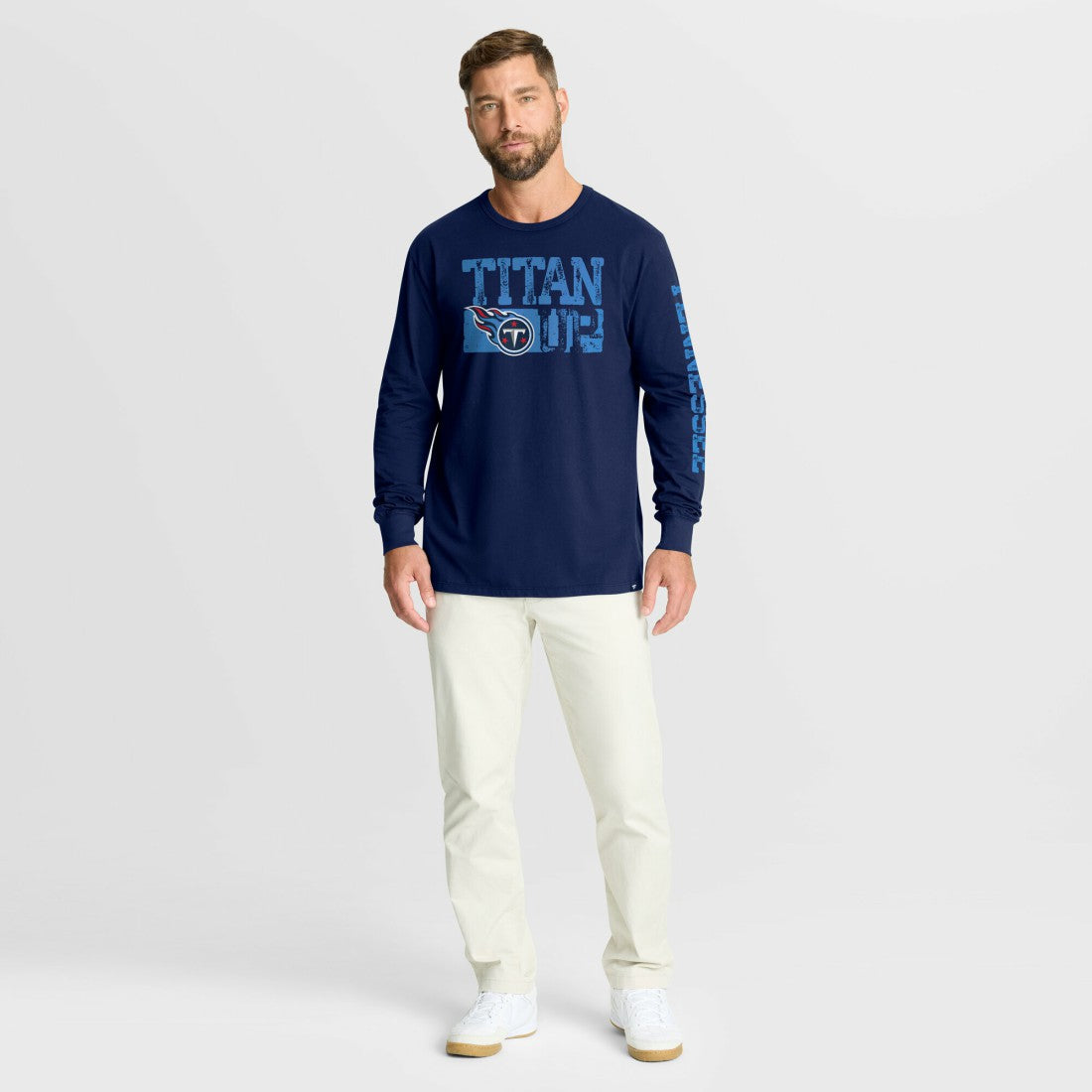 Tennessee Titans Hometown Sweep Legacy Long Sleeve T-Shirt - Navy T-shirts