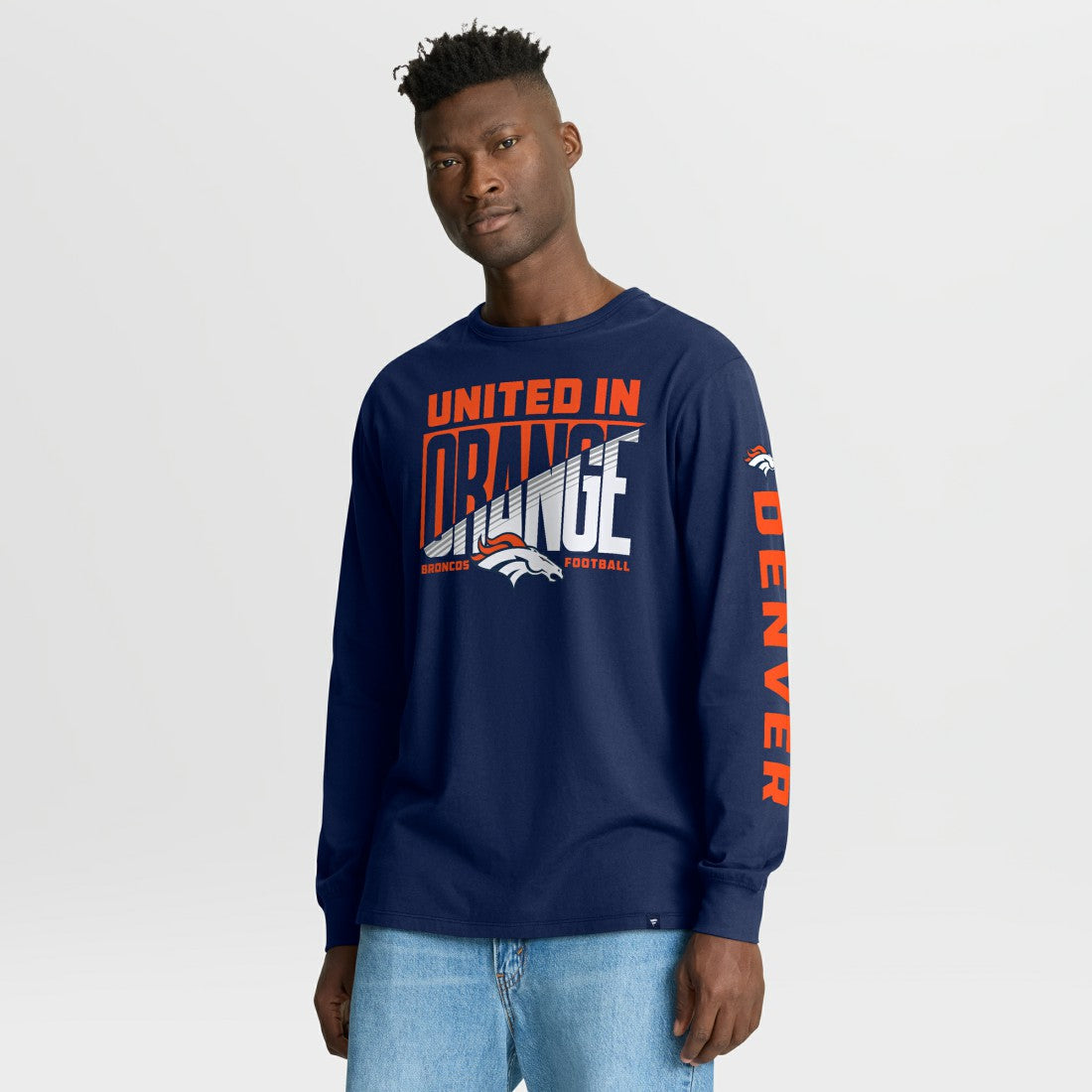 Denver Broncos Hometown Sweep Legacy Long Sleeve T-Shirt - Navy T-shirts