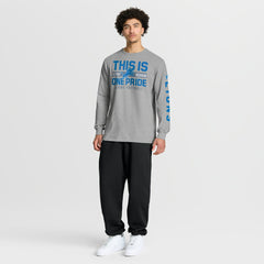 Detroit Lions Hometown Sweep Legacy Long Sleeve T-Shirt - Heather Gray T-shirts