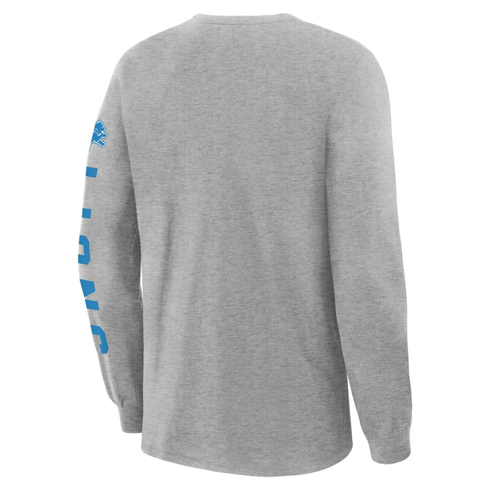 Detroit Lions Hometown Sweep Legacy Long Sleeve T-Shirt - Heather Gray T-shirts