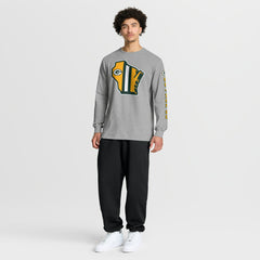 Green Bay Packers Hometown Sweep Legacy Long Sleeve T-Shirt - Heather Gray T-shirts