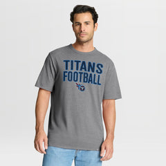 Tennessee Titans First Down Tribute Tri-Blend T-Shirt - Heather Gray T-shirts