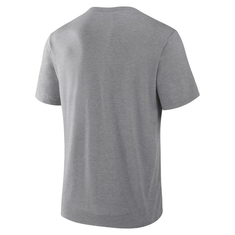 Miami Dolphins First Down Tribute Tri-Blend T-Shirt - Heather Gray T-shirts