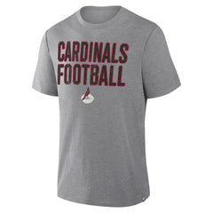 Arizona Cardinals First Down Tribute Tri-Blend T-Shirt - Heather Gray T-shirts
