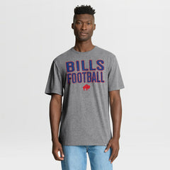 Buffalo Bills First Down Tribute Tri-Blend T-Shirt - Heather Gray T-shirts