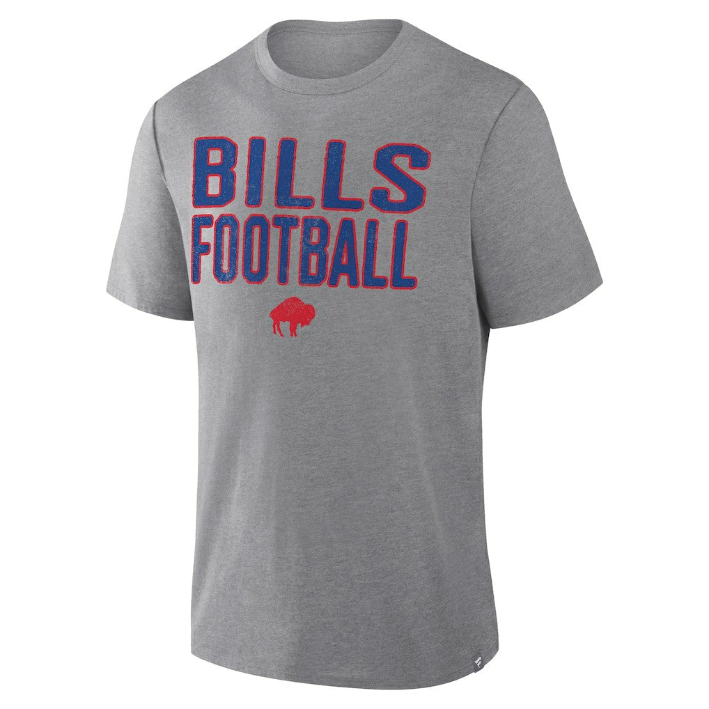 Buffalo Bills First Down Tribute Tri-Blend T-Shirt - Heather Gray T-shirts