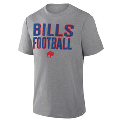 Buffalo Bills First Down Tribute Tri-Blend T-Shirt - Heather Gray T-shirts