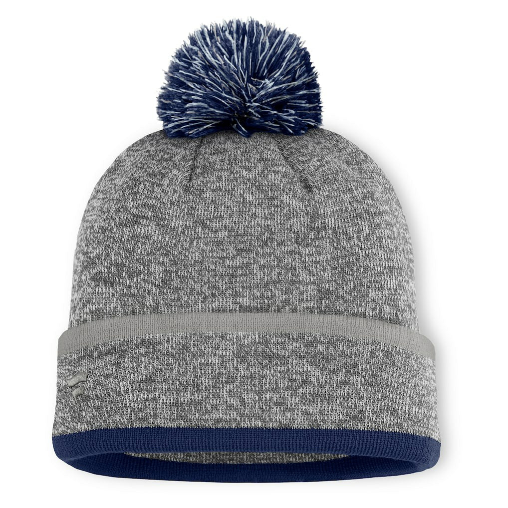 Dallas Cowboys Motion Cuffed Knit Hat with Pom - Heather Gray Hats