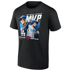 Shohei Ohtani Los Angeles Dodgers 2024 National League MVP Fanatics Exclusive Anime T-Shirt - Black T-shirts