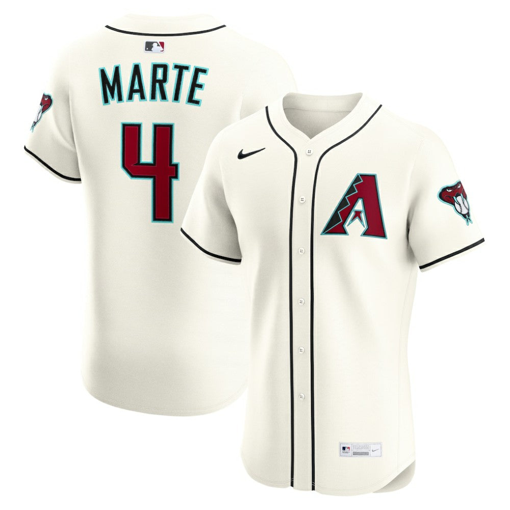 Ketel Marte Arizona Diamondbacks Nike Home Elite Jersey - Cream Jerseys