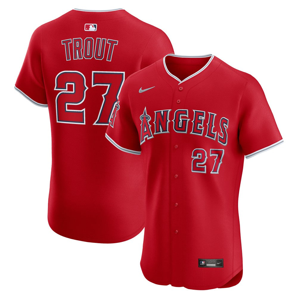 Mike Trout Los Angeles Angels Nike Alternate Elite Jersey - Red Jerseys