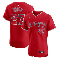 Mike Trout Los Angeles Angels Nike Alternate Elite Jersey - Red Jerseys