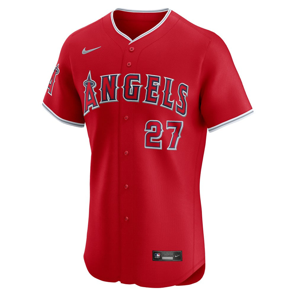 Mike Trout Los Angeles Angels Nike Alternate Elite Jersey - Red Jerseys