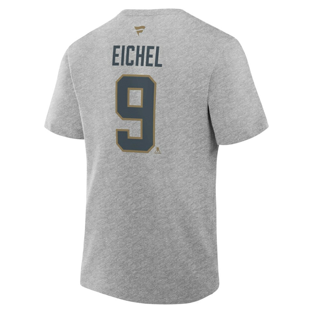 Jack Eichel Vegas Golden Knights Fanatics Authentic Stack Name & Number T-Shirt - Heather Gray | US 202466702