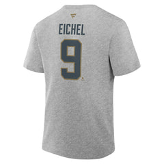 Jack Eichel Vegas Golden Knights Fanatics Authentic Stack Name & Number T-Shirt - Heather Gray | US 202466702