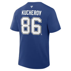Nikita Kucherov Tampa Bay Lightning Fanatics Authentic Stack Name & Number T-Shirt - Blue | US 202466735