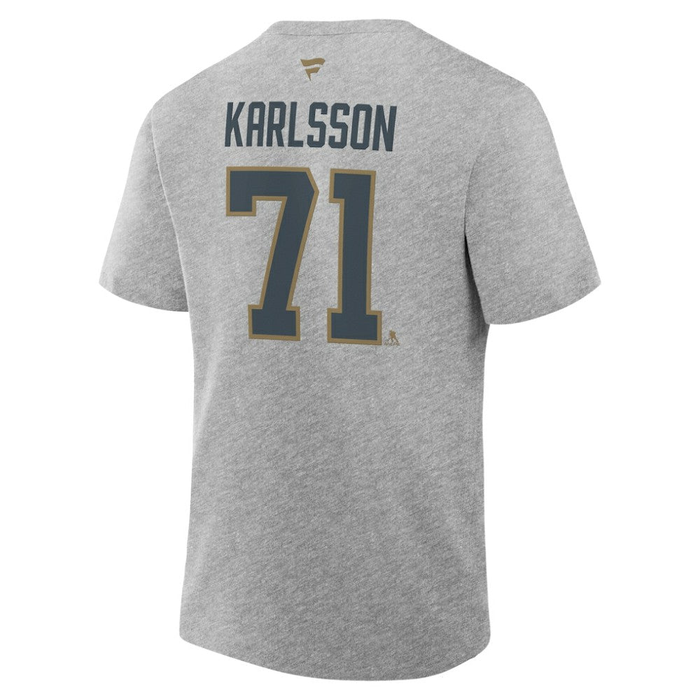 William Karlsson Vegas Golden Knights Fanatics Authentic Stack Name & Number T-Shirt - Heather Gray | US 202466750