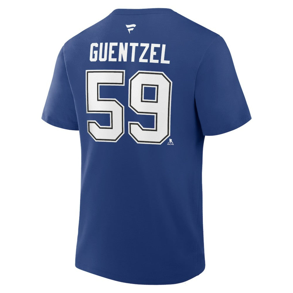 Jake Guentzel Tampa Bay Lightning Fanatics Authentic Stack Name & Number T-Shirt - Blue | US 202466753